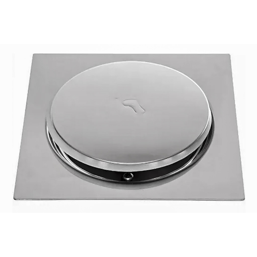 Ralo Click Up Inteligente Banheiro 15x15cm Inox Veda Cheiro