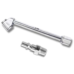 Bico Encher Pneu + Pino de Engate 1/4 Para Mangueira e Compressor