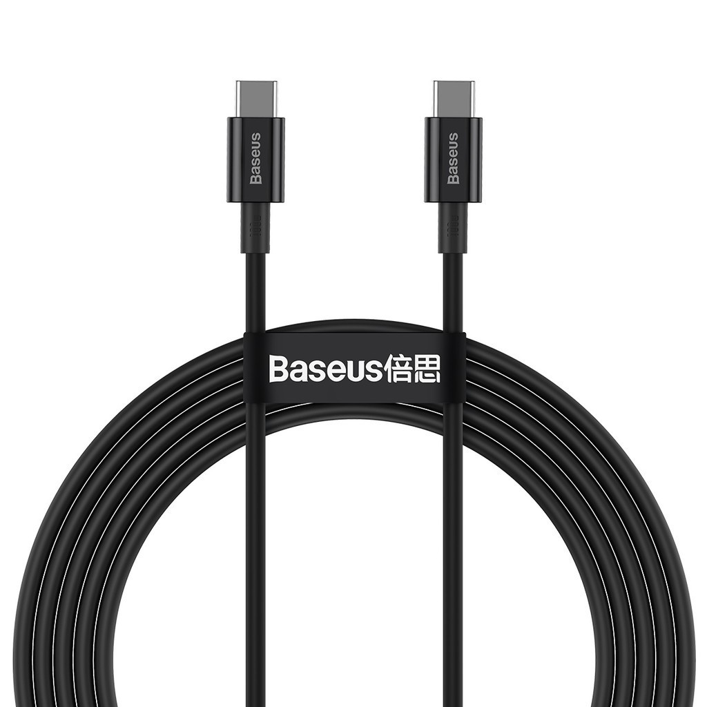 Cabo USBC para USBC Baseus Superior Series 100W 2m para Samsung S24 Android - Mobile & Gadgets