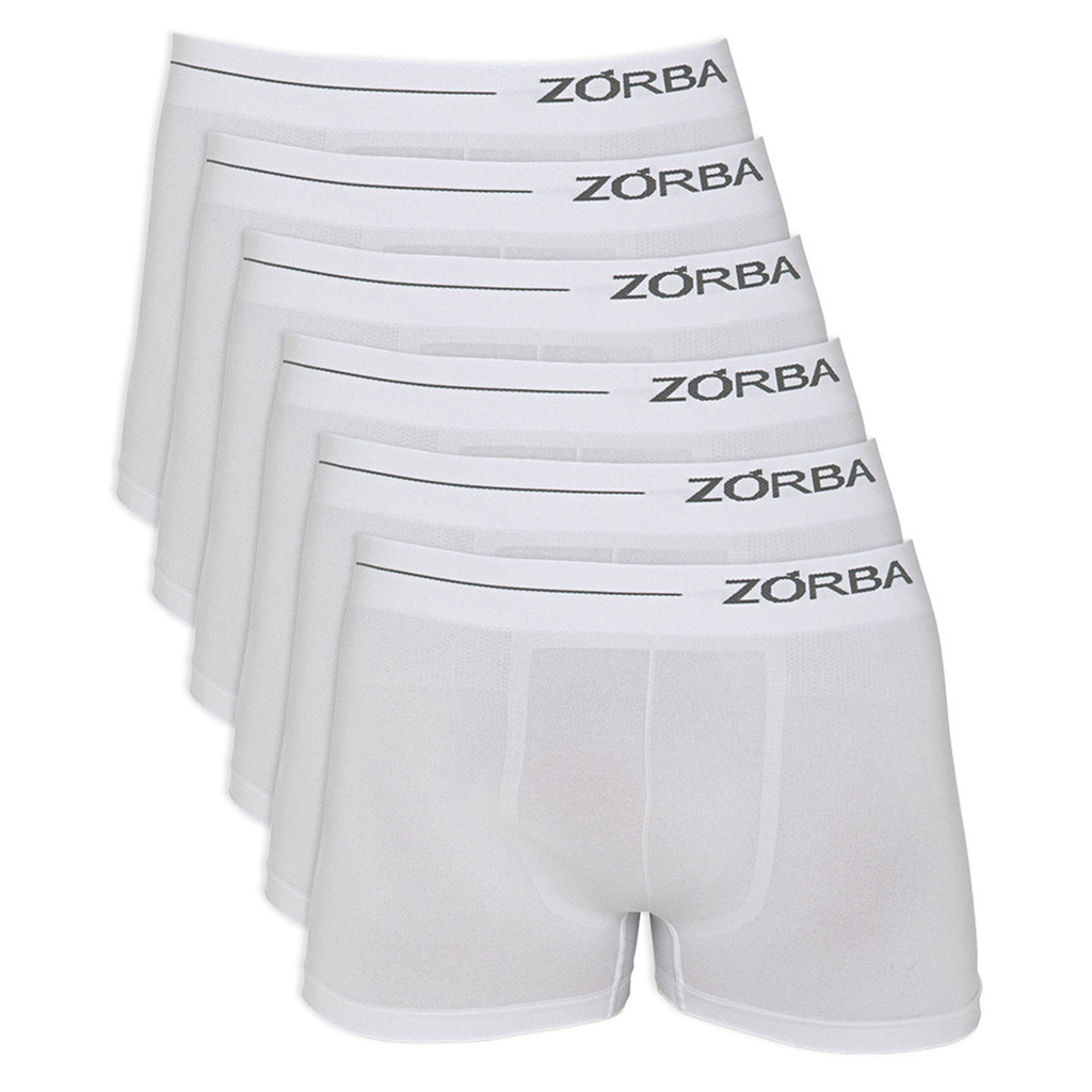 Kit 6 Cuecas Zorba Boxer Side sem Costura Microfibra 839 em Oferta na Shopee