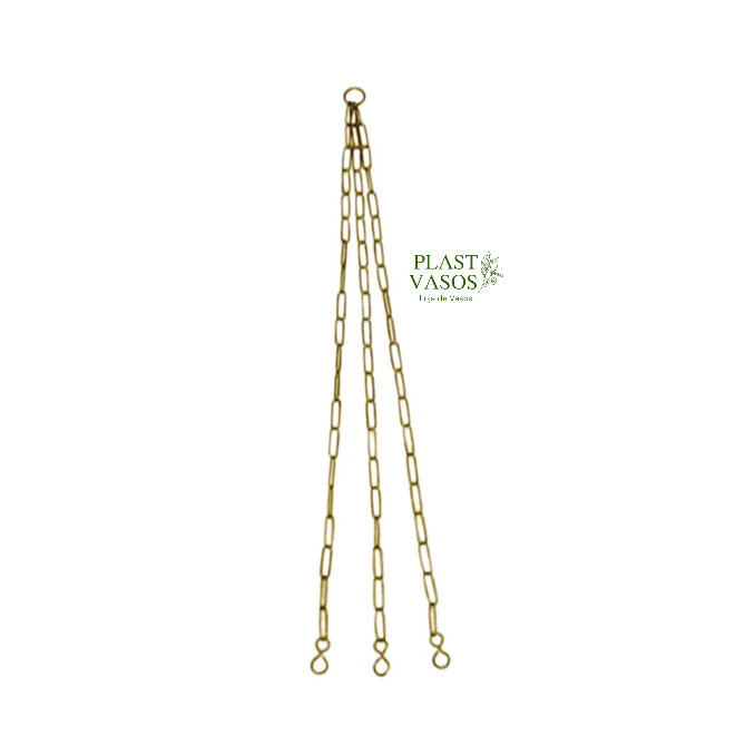 Kit 6 Vasos Cuia 21 Suspenso Corrente 44cm Decoração Jardim