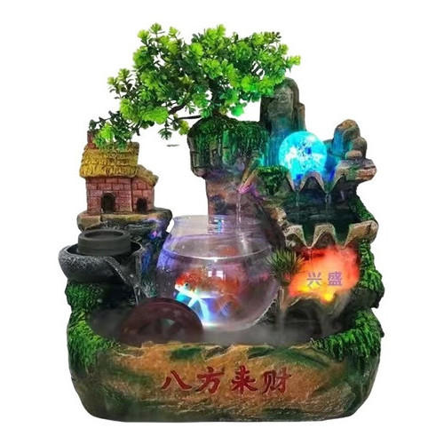 Fonte Agua Decorativa Cascata Artificial Relaxante