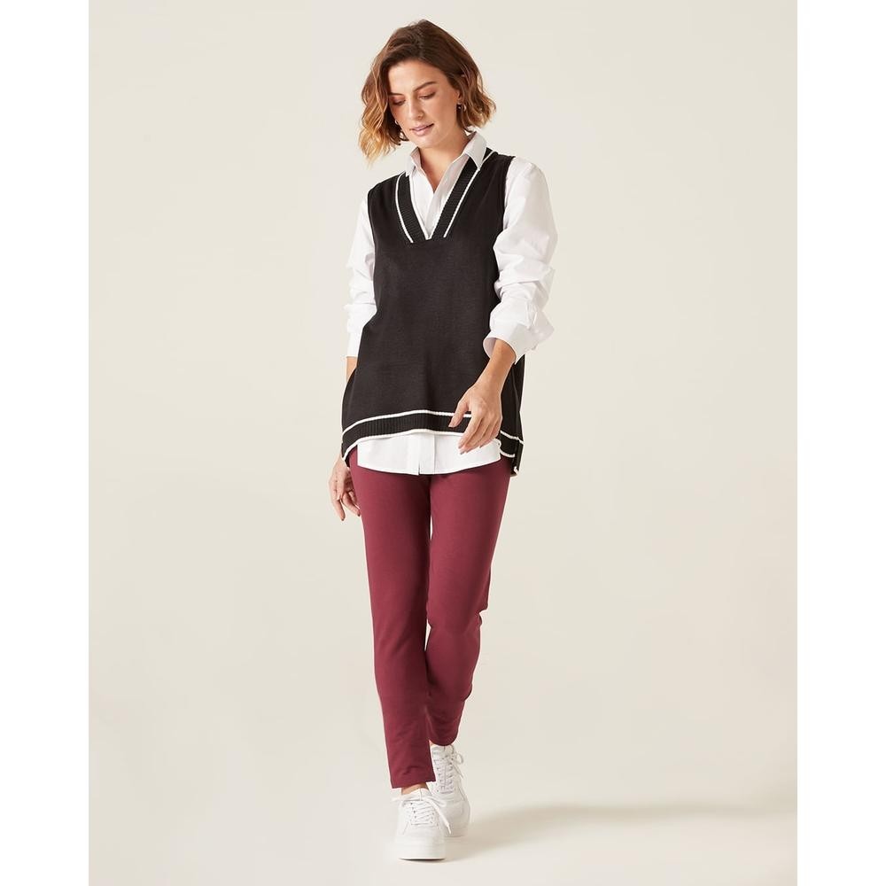 Calça Legging Básica Feminina Moletom Stretch Flanelado em Oferta na Shopee