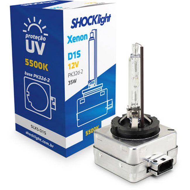 Lâmpada Shocklight Xenon D1s 5500k 35w 12v Luz Branca em Oferta na Shopee