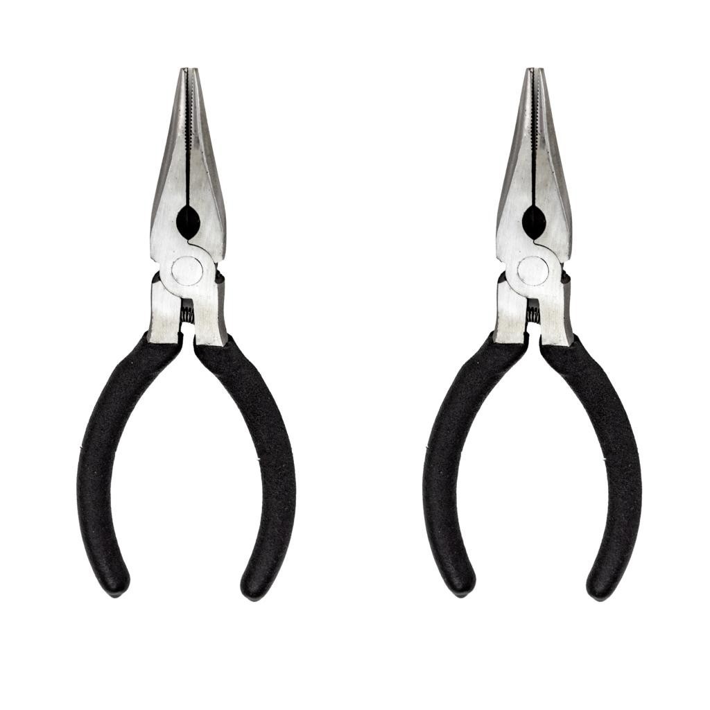 Conjunto De Alicates Artesanato Manual Ajustes Bico Cano Reto-2 Unidades Praticidade Serviço Reparos