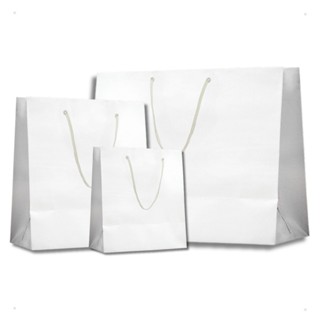 Sacola Papel Branca Branco Alça PP, P, M, G, GG 10 Unidades Lembrancinhas Presentes Embalagem em Oferta na Shopee