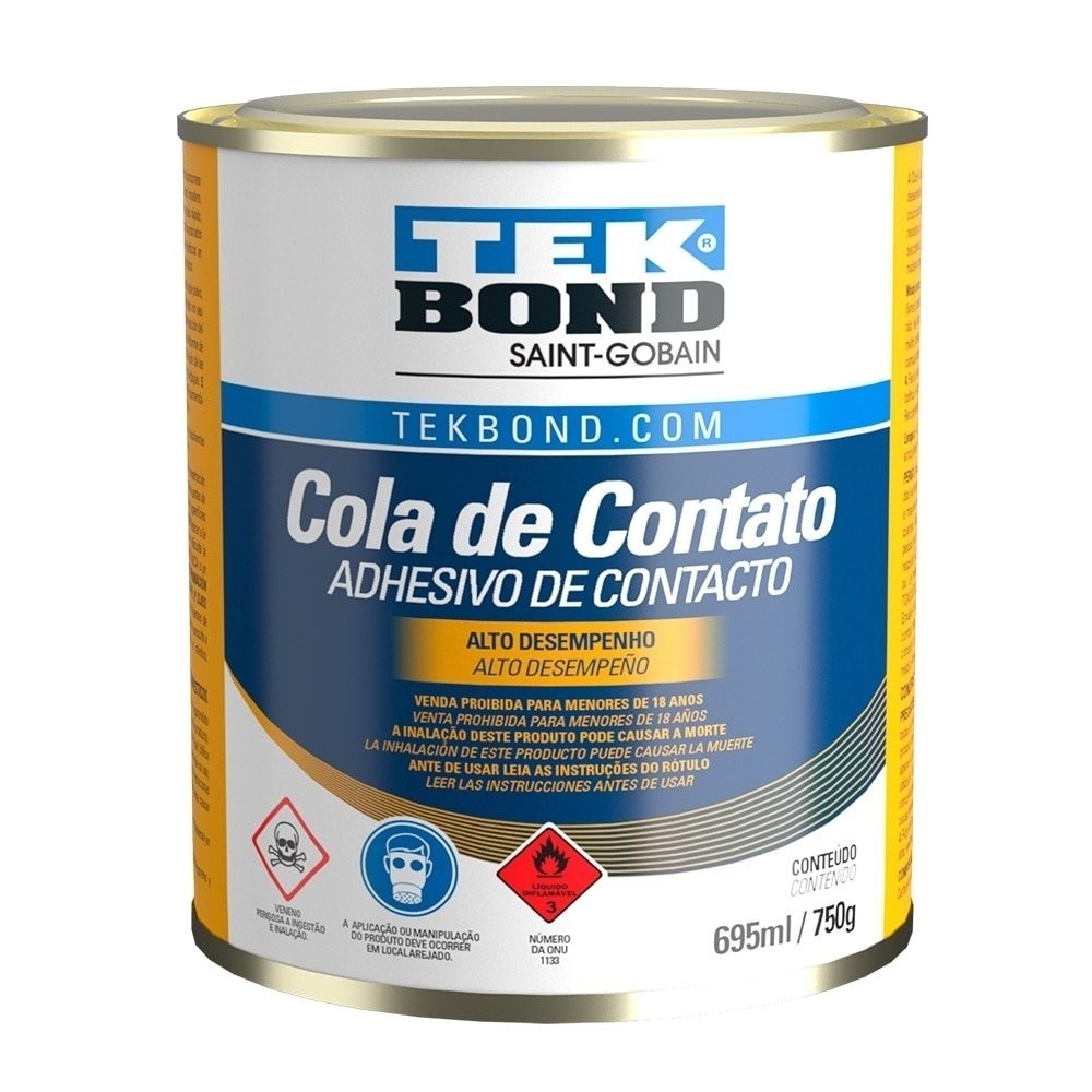 Cola Contato Tekbond com Toluol 750g em Oferta na Shopee