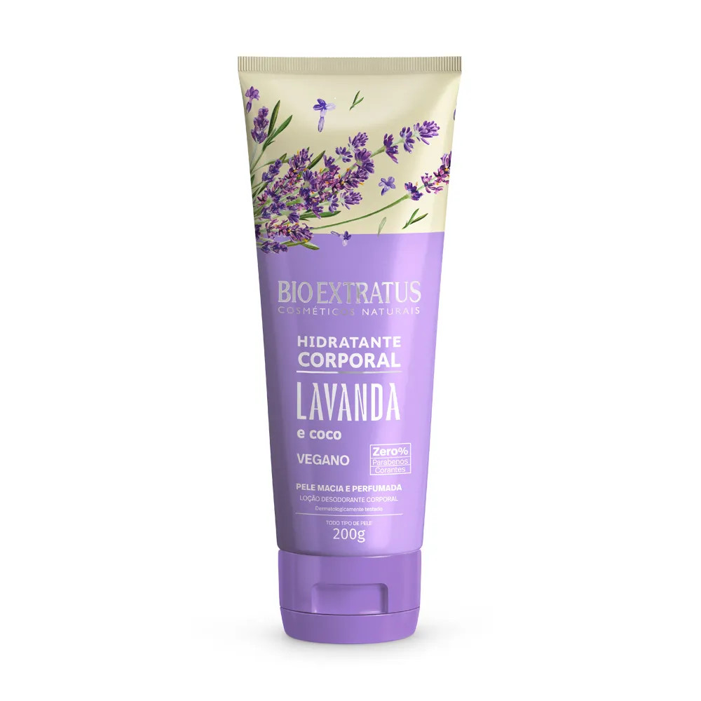 Hidratante Corporal Bio extratus Lavanda e Coco 200g em Oferta na Shopee