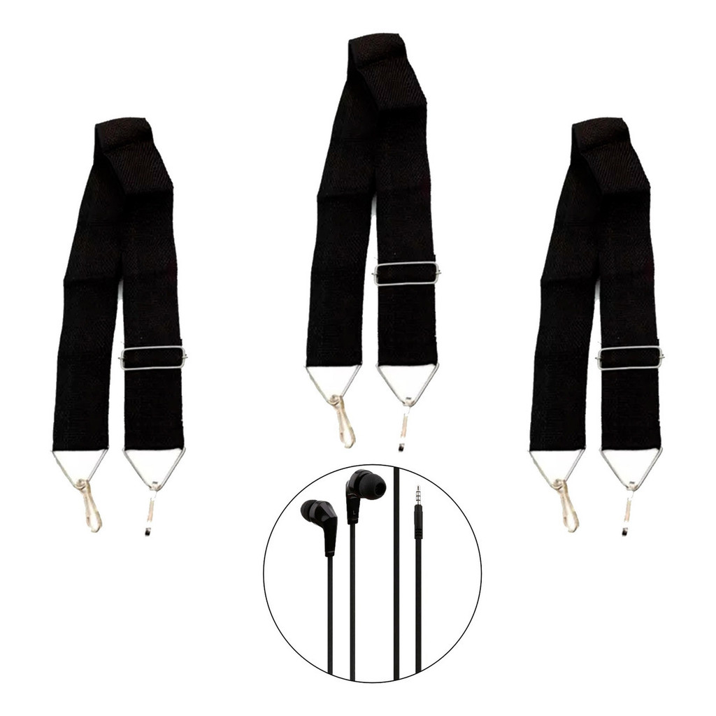 Kit 3 Talabarte Correia Caixa Tarol 2 Ganchos Liverpool em Oferta na Shopee