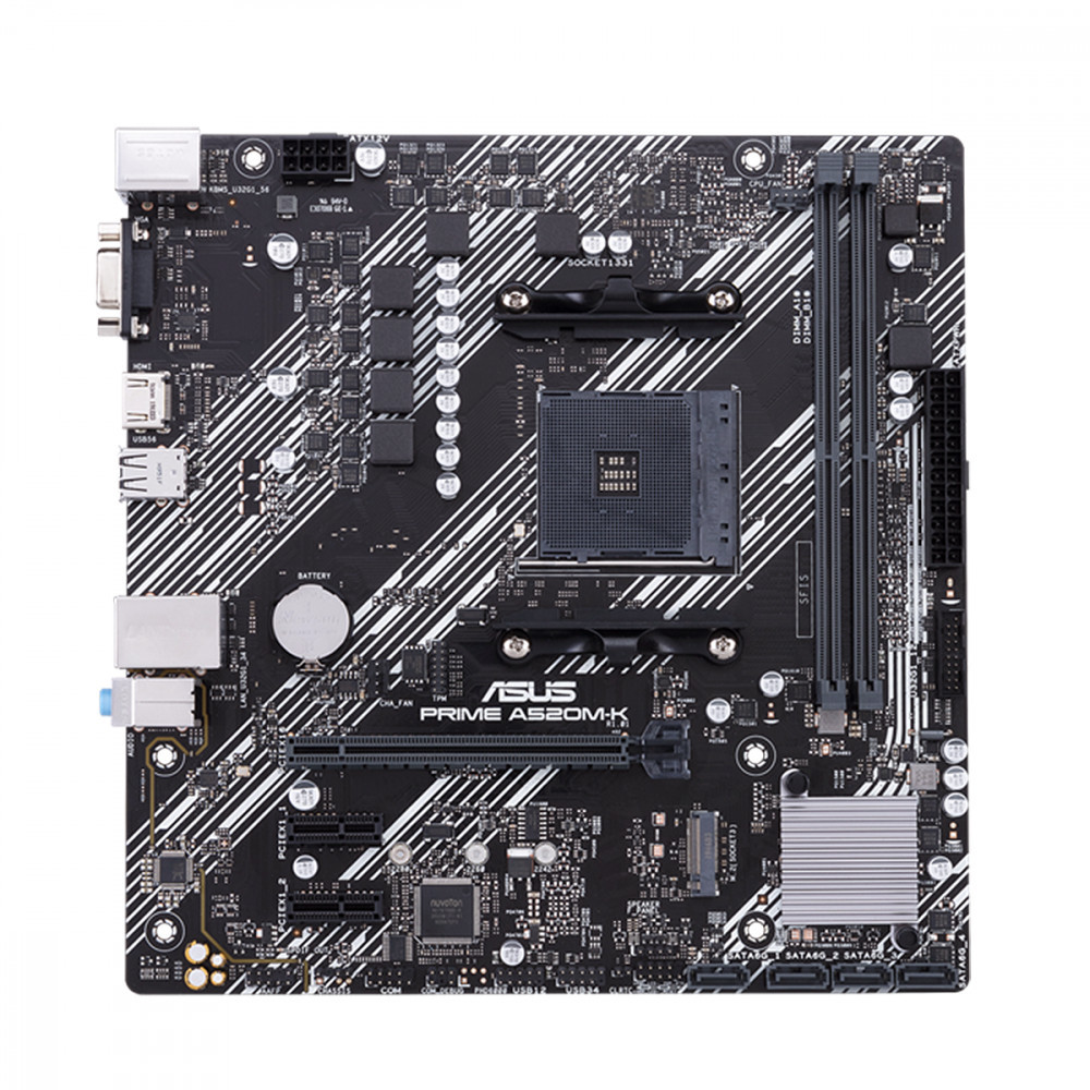 Placa Mãe Asus para AMD AM4 Prime A520M-K 2xDDR4 mATX em Oferta na Shopee