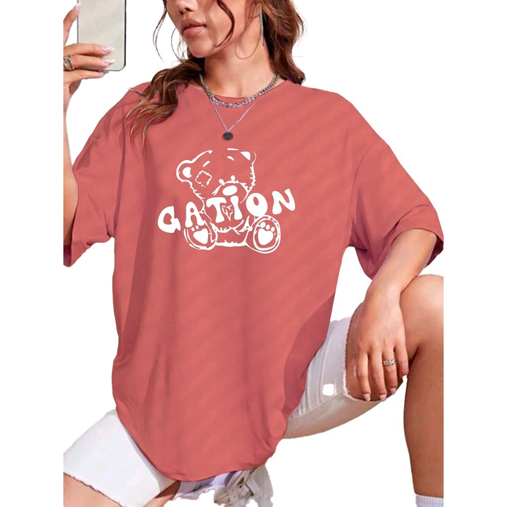 Camiseta Colorida Oversized Unissex Moderna Larga Estilosa Aesthetic Despojada Casual 