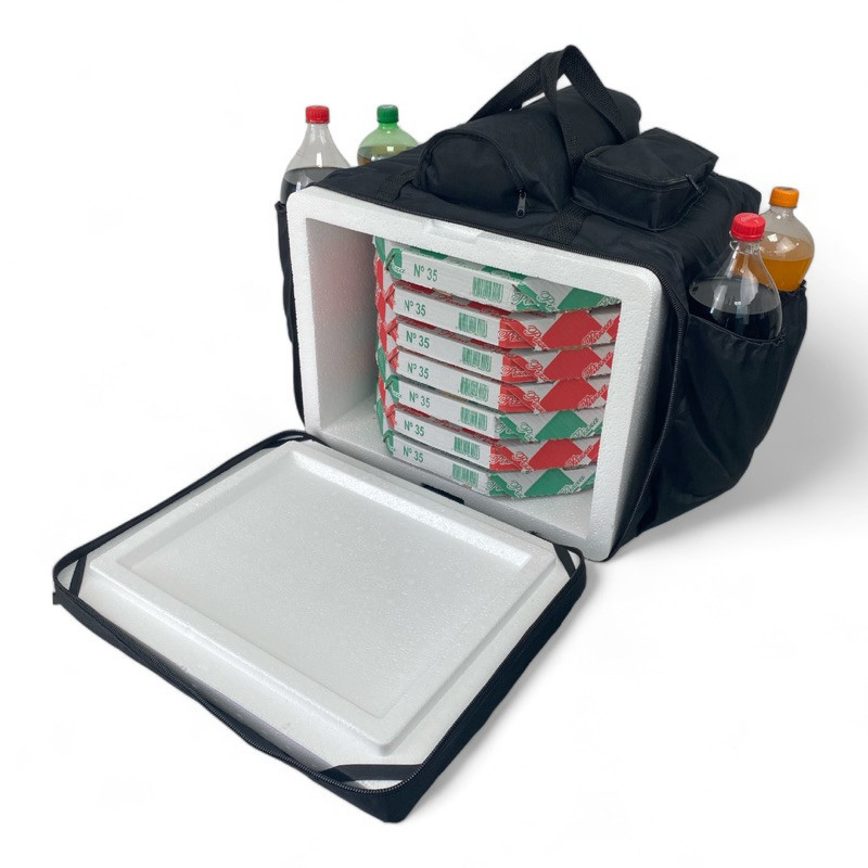 Mochila motoboy impermeavel Bag para fazer entregas e delivery com isopor em Oferta na Shopee