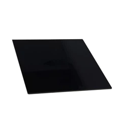 Chapa placa acrílico Cast Preto 44cm X 15cm X 4mm