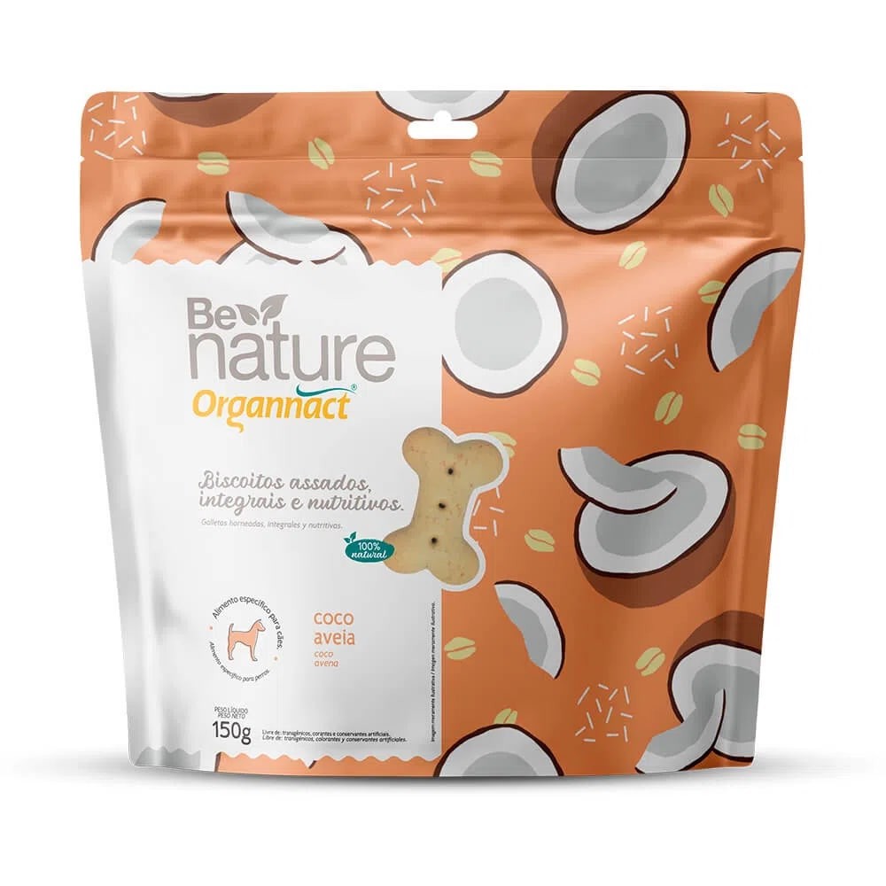 Biscoito Be Nature Coco 150G - Organnact