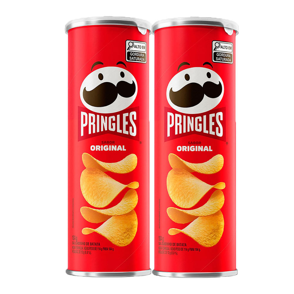 Kit 2 Batata Pringles Original 104g em Oferta na Shopee