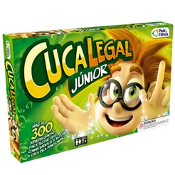 JOGO DE TABULEIRO CUCA LEGAL JÚNIOR PAIS E FILHOS BRINQUEDO 56 CARTAS RESPOSTA PERGUNTA PROFESSOR JR