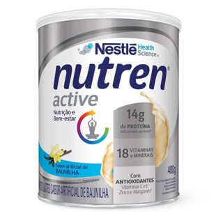 Complemento Alimentar Nutren Active Sabor Baunilha 400g em Oferta na Shopee
