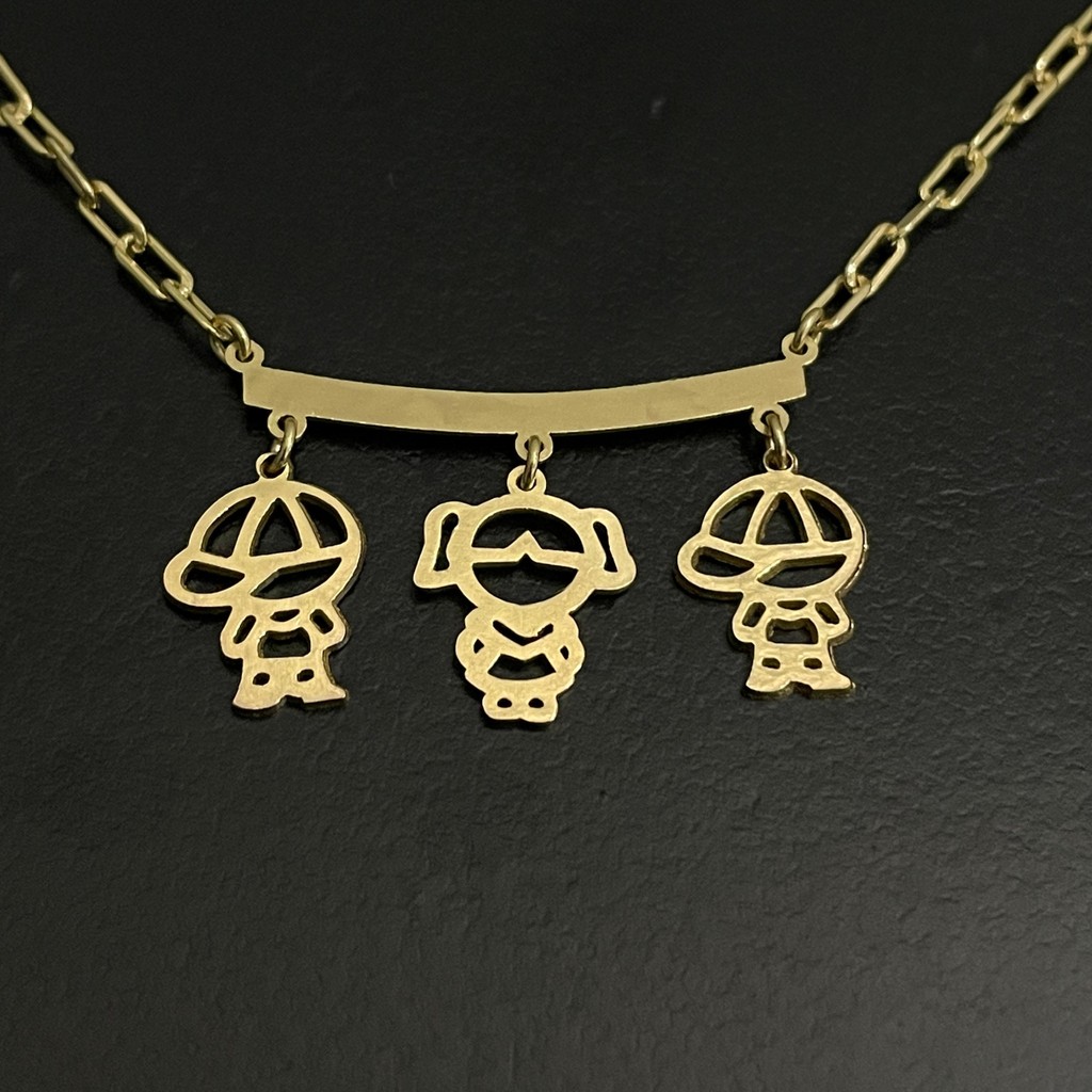 Gargantilha Feminina Colar Filhos 2 Meninos e 1 Menina de Moeda Antiga em Oferta na Shopee