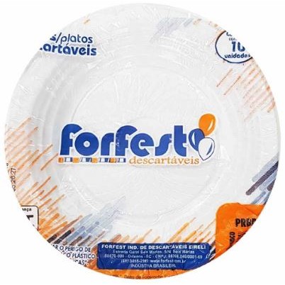 Pratos Plásticos Descartáveis 15cm - Pacote com 10 Unidades