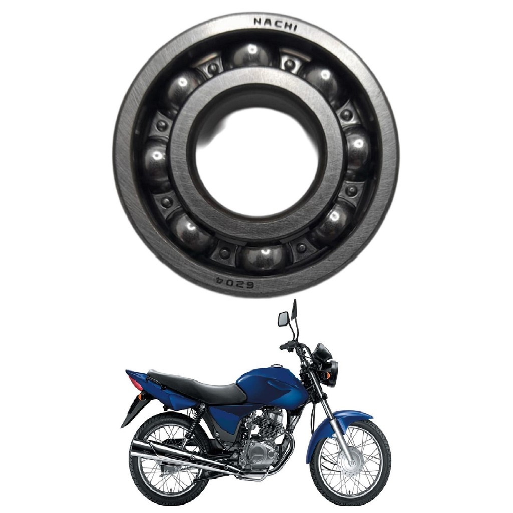 Rolamento 6204 cg 150 fan 2004 em diante transmissão esq