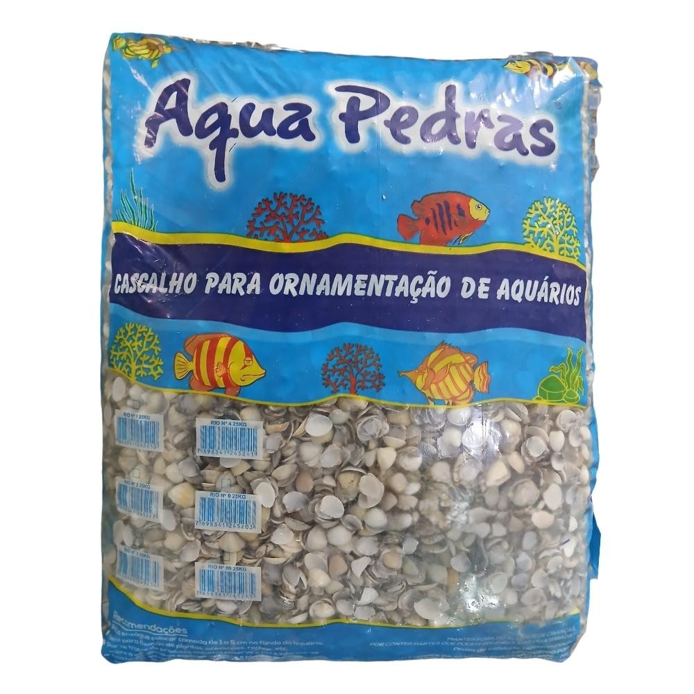 Substrato Aragonita Concha N°3 25Kg Aqua Pedras