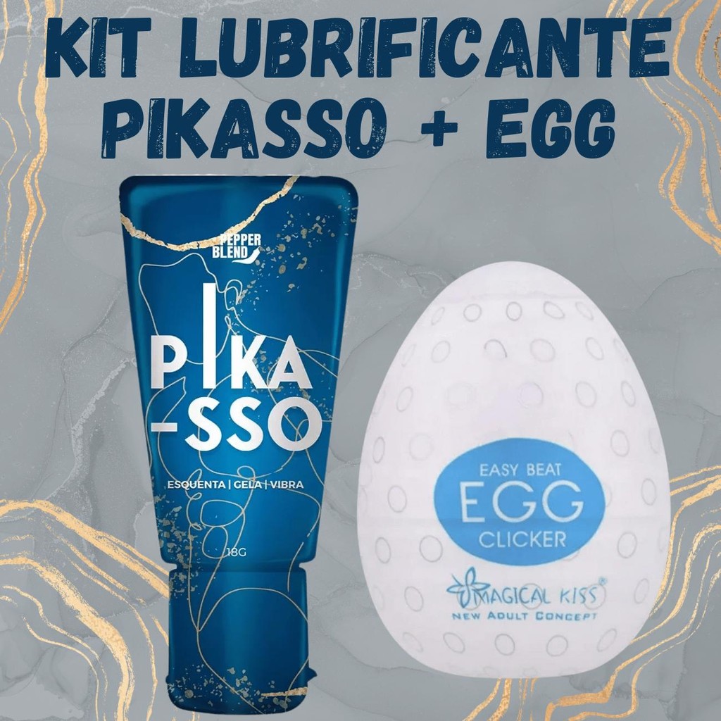 Kit Egg + Gel intimo Lubrificante Masturbação Kit Punheta
