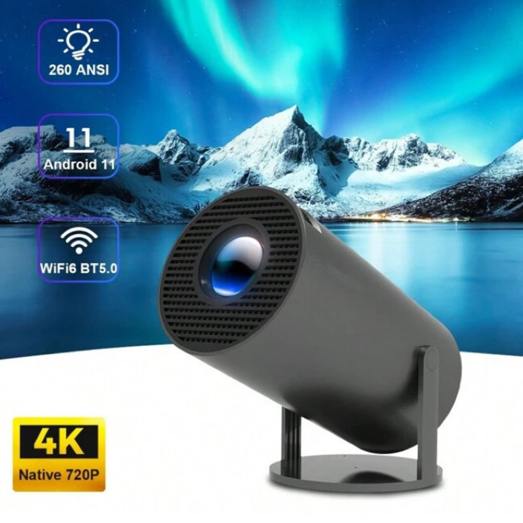 Projetor 4K HD 150 Polegadas Celular, Tv B0x, Xbox, PS, Pc, Wifi e Bluetooth HY300 Magcubic 110/220