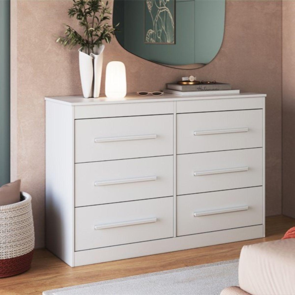 Cômoda com 6 Gavetas 121cm Multimóveis CR35263 em Oferta na Shopee