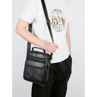 Bolsa Tiracolo Masculino de Couro Ombro Grande Capacidade Alto Qualidade em Oferta na Shopee
