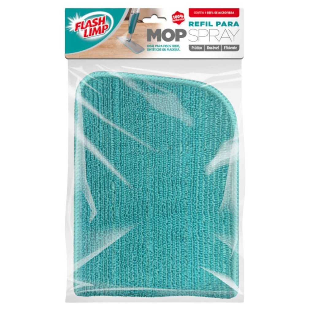 Renove seu Mop: Refil Microfibra Verde para Mop Spray Rmop7800 Flash Limp