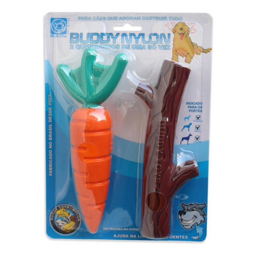 Mordedor Buddy Toys Nylon Todos os formatos para Cães Médio e Grande Porte Forte