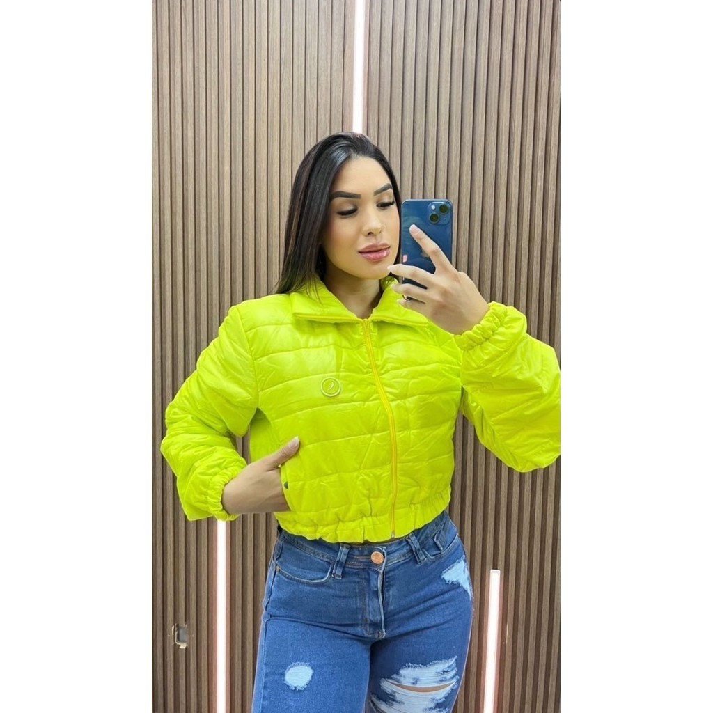 Blusa Jaqueta corta vento Feminina Bobojaco Acolchoado Puff Sal e Pimenta