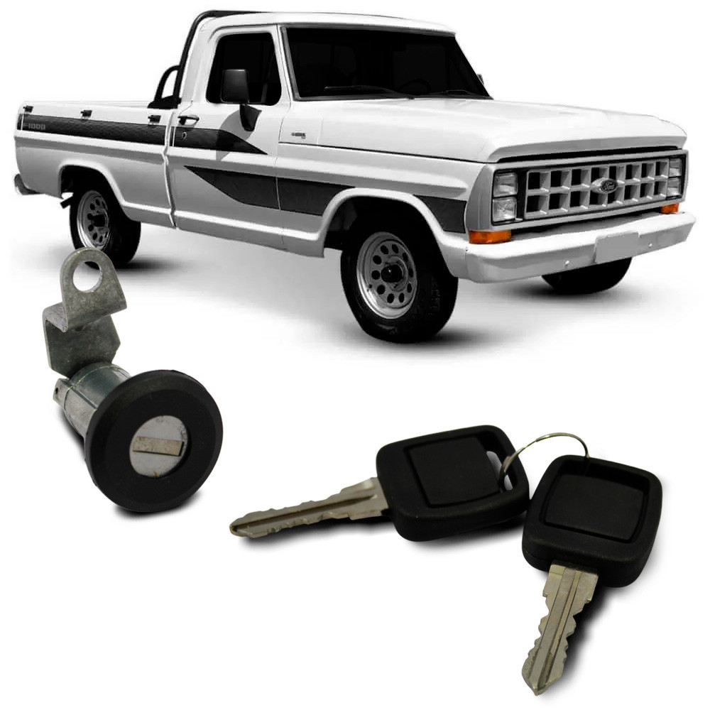 Cilindro da Porta Ford F100 F1000 F4000 F14000 1971 a 1991 com Chaves Lado Direito