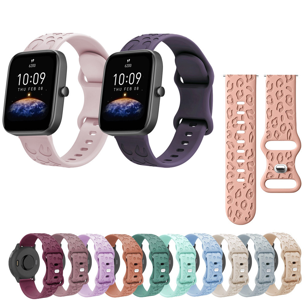 Pulseira De Silicone De 20mm 22mm Para Huami Amazfit Bip6 Bip5 Bip3 Bip 3 5 6 Lite Su Pro Unidade Smartwatch Relógio Int