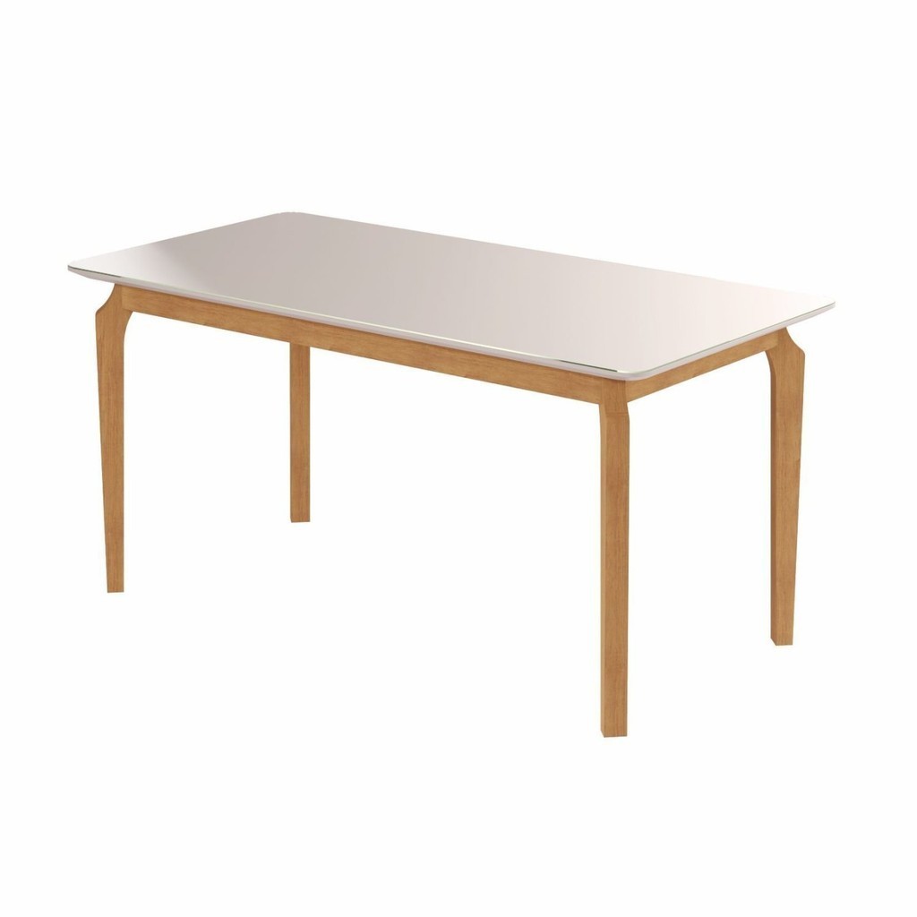 Mesa Candian Sala de Jantar 120 X 0,80 com Vidro 120 em Oferta na Shopee