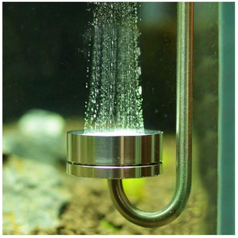 Detalhes do Difusor De CO2 Para Tanque De Peixes AHOURZ , Borbulhador Atomizador Fácil De Usar Em Aço Inoxidável 304 , Alta Taxa De