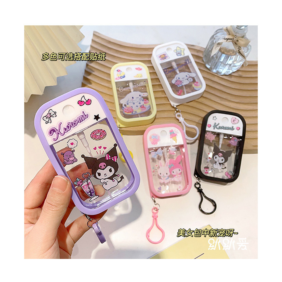 50ml Anime Kitty Perfume Spray Garrafa Kuromi Cinnamoroll Viagem Portátil Minha Melodia Dos Desenhos Animados Álcool Imp