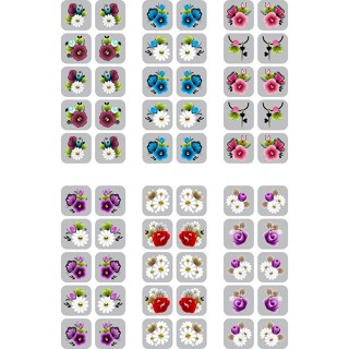 480 Adesivos 3d para Unha Película Nail Art em Oferta na Shopee