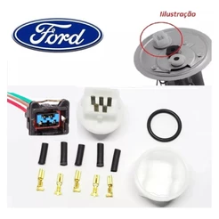 Kit Conector Tampa Ferro Bomba Combustível Ford Ka Fiesta