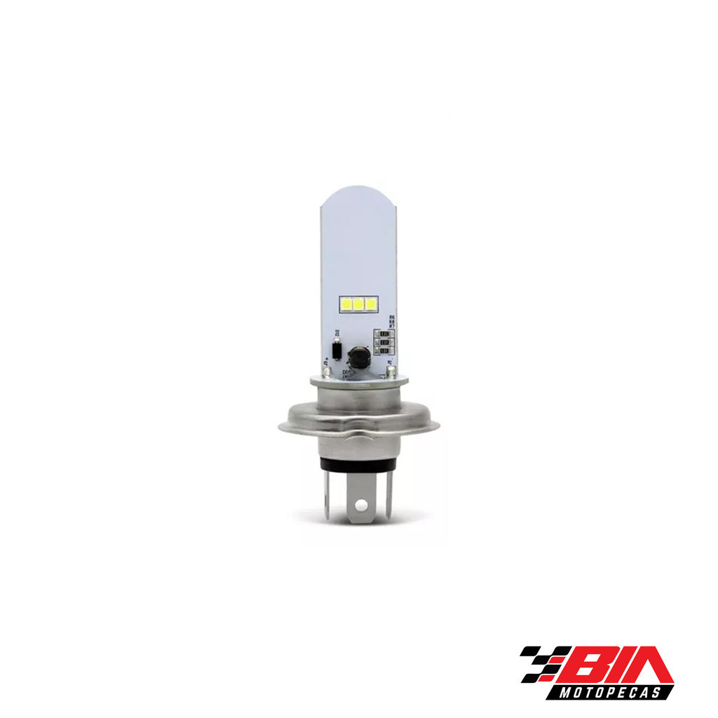 Farol Aro Cromado Vidro Lampada LED H4 Honda Strada Cbx 200 1993 1994 1995 1996 1997 1998 1999 2000 2001 2002 2003 — imagem 2 de 2