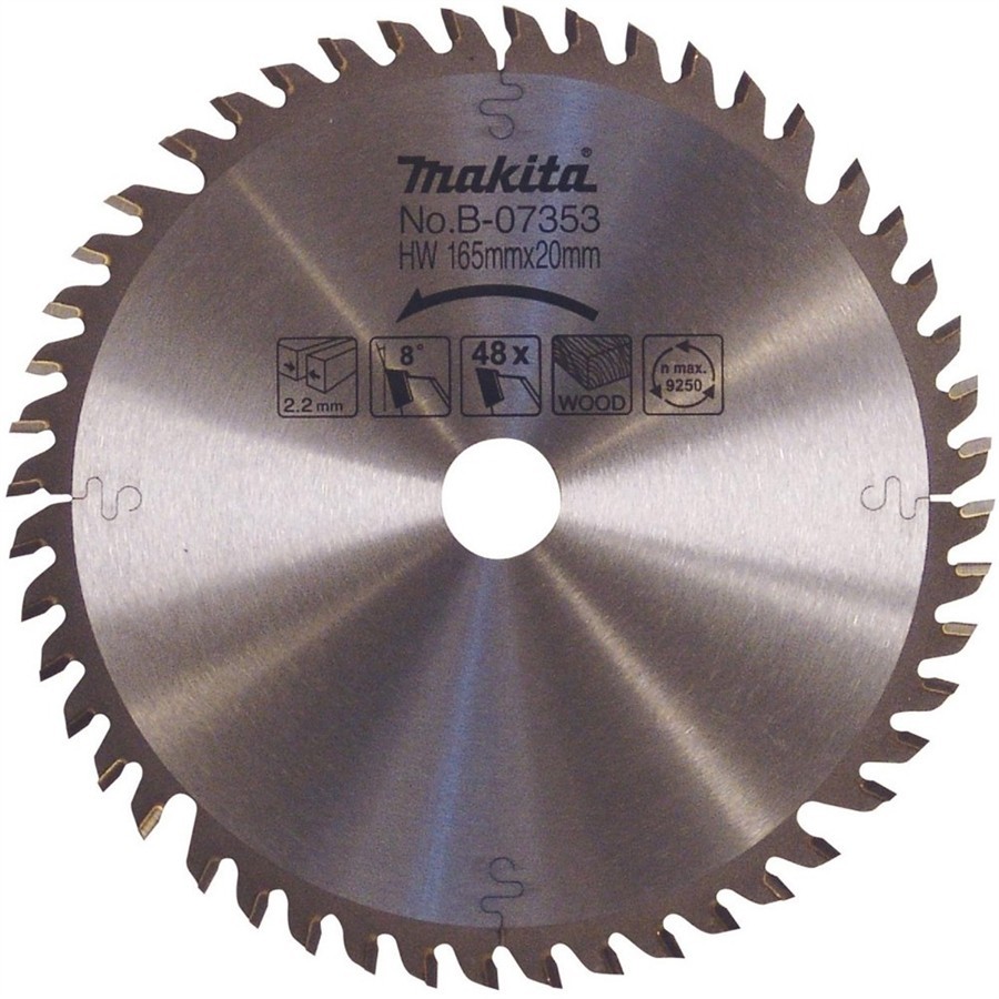 Disco para Serra Circular SP6000 165mm 48 Dentes B-07353 Makita em Oferta na Shopee