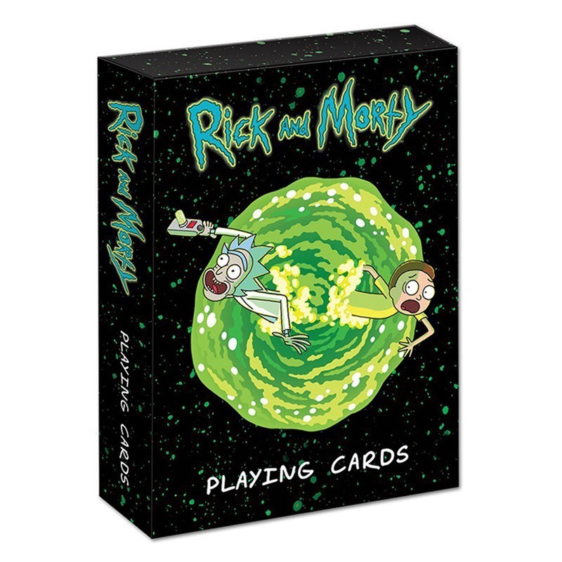 Deluxe Rick e Morty Playing Cards Set Harry Potter Castelo de Hogwarts e brasão de armas Cartão de tabuleiro