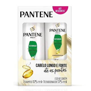 Kit Shampoo + Condicionador Pantene Restauracao 175ml em Oferta na Shopee
