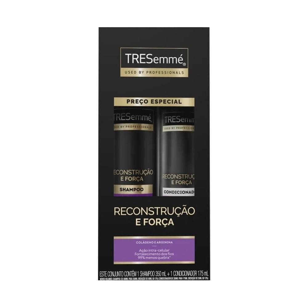 Kit Shampoo Tresemmé Reconstrução e Força 350ml + Condicionador 175ml - Beauty