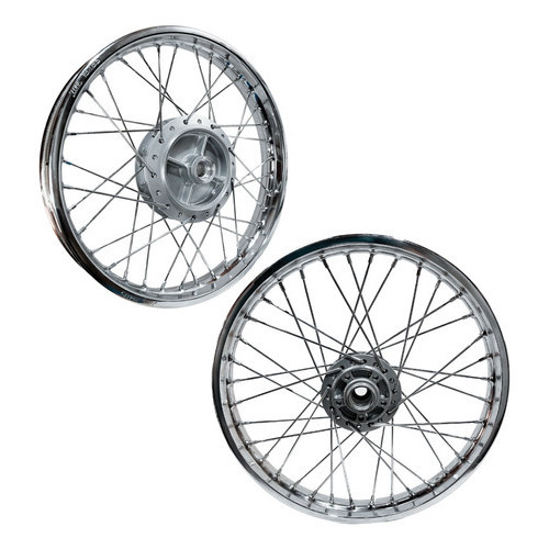 Par Jante Tras/diant Honda Cg Titan Fan 150 Freio Disco