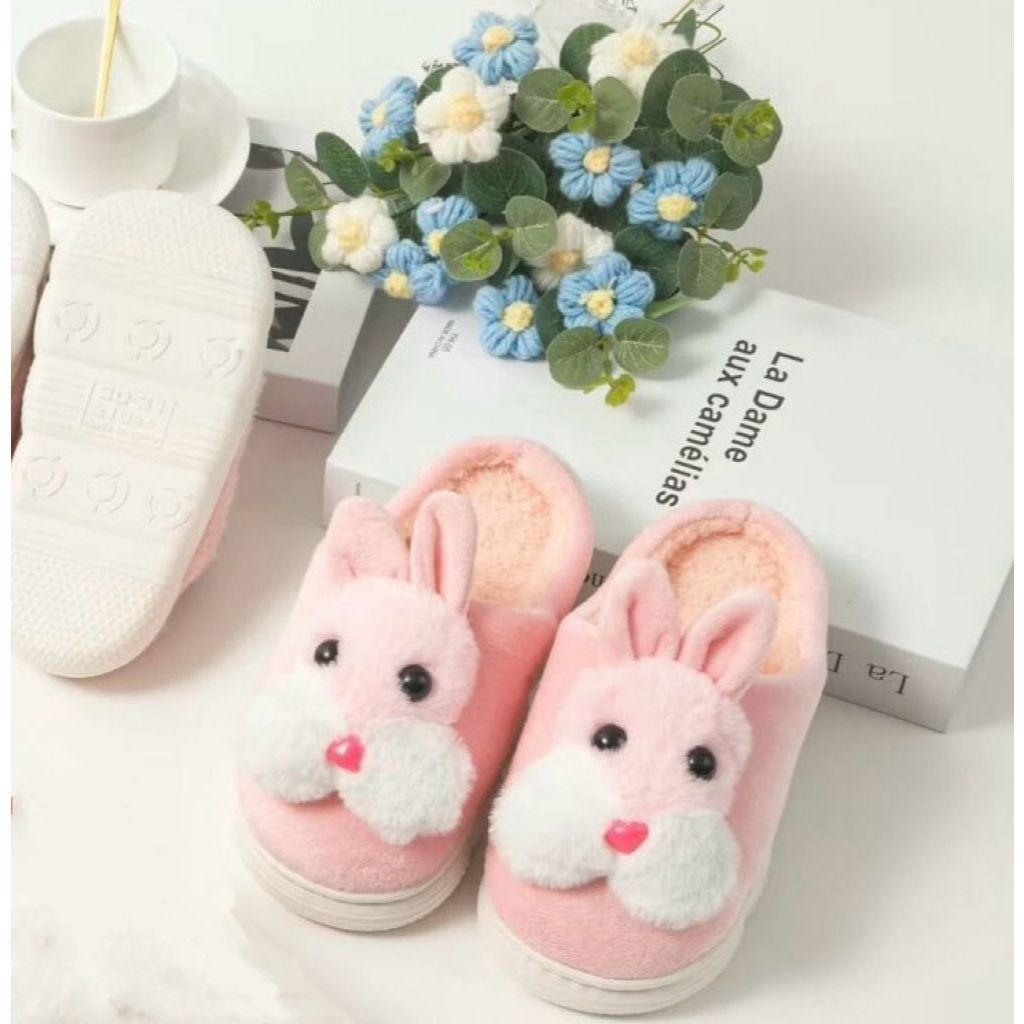 Pantufa para o inverno modelo coelhinho / Pantufa Infantil em Oferta na Shopee