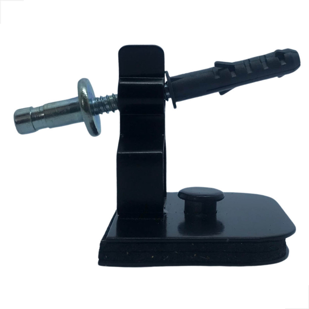 Fixador de Porta Rodapé Piso C/ Parafuso M1702X Preto