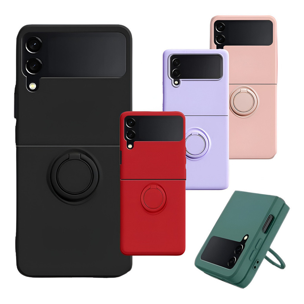 Capa Capinha Silicone Case proteção Aveludada Para galaxy Z4flip z flip 4 em Oferta na Shopee