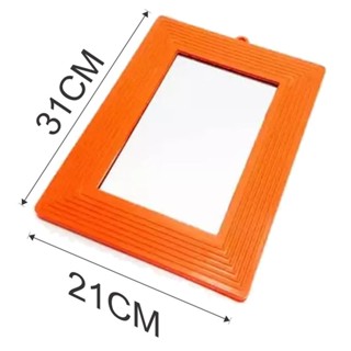 ESPELHO DE PENDURAR EMOLDURADO RETANGULAR LARANJINHA N°20 21X31CM em Oferta na Shopee
