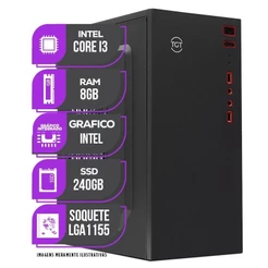PC CPU Intel Core i3, 8GB de Memoria ram, SSD 240GB
